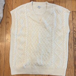 Madewell Wool Blend Sleeveless Sweater Vest